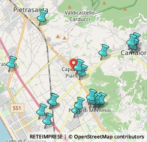 Mappa V. Sarzanese, 55041 Pietrasanta LU, Italia (2.508)