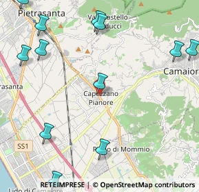 Mappa V. Sarzanese, 55041 Pietrasanta LU, Italia (3.03083)