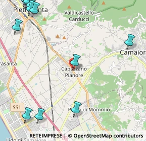 Mappa V. Sarzanese, 55041 Pietrasanta LU, Italia (3.43417)