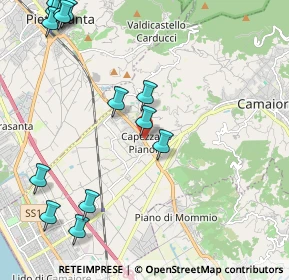 Mappa V. Sarzanese, 55041 Pietrasanta LU, Italia (2.90667)