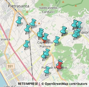 Mappa V. Sarzanese, 55041 Pietrasanta LU, Italia (1.9715)