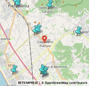 Mappa V. Sarzanese, 55041 Pietrasanta LU, Italia (3.07091)