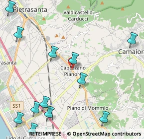 Mappa V. Sarzanese, 55041 Pietrasanta LU, Italia (2.99333)