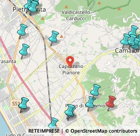 Mappa V. Sarzanese, 55041 Pietrasanta LU, Italia (3.3285)