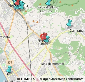 Mappa V. Sarzanese, 55041 Pietrasanta LU, Italia (3.45389)