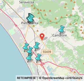 Mappa V. Sarzanese, 55041 Pietrasanta LU, Italia (4.01727)