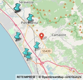 Mappa V. Sarzanese, 55041 Pietrasanta LU, Italia (5.35364)