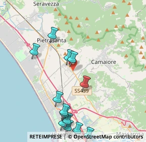 Mappa V. Sarzanese, 55041 Pietrasanta LU, Italia (4.85923)