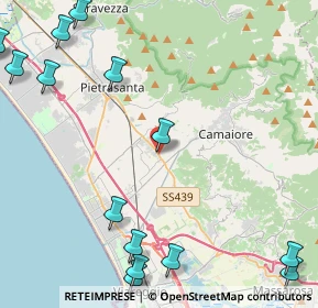 Mappa V. Sarzanese, 55041 Pietrasanta LU, Italia (6.766)