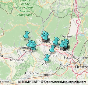 Mappa Via delle Mura Urbane, 51100 Pistoia PT, Italia (10.031)