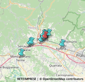 Mappa Via delle Mura Urbane, 51100 Pistoia PT, Italia (3.02667)