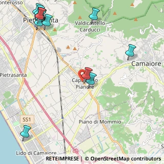 Mappa Via Giacomo Giacosa, 55041 Camaiore LU, Italia (3.31933)
