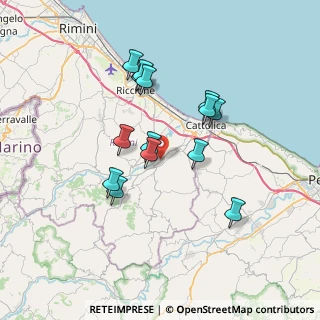 Mappa Via Santa Lucia, 47842 San Giovanni In Marignano RN, Italia (6.31786)