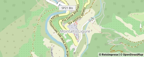 Mappa Montalto Ligure