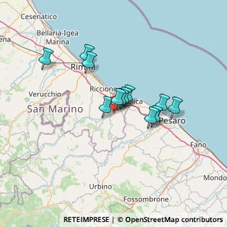 Mappa Piazza Chiesa Pianventena, 47842 San Giovanni In Marignano RN, Italia (10.53833)