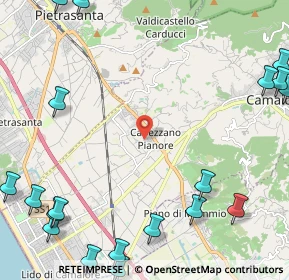 Mappa Via Giacomo Giacosa, 55040 Camaiore LU, Italia (3.6085)