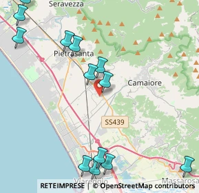 Mappa Via Giacomo Giacosa, 55040 Camaiore LU, Italia (5.53)