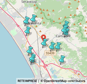 Mappa Via Giacomo Giacosa, 55040 Camaiore LU, Italia (3.74286)
