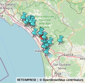 Mappa Via Giacomo Giacosa, 55040 Camaiore LU, Italia (10.28529)