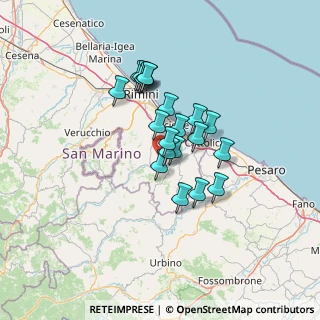 Mappa Provinciale, 47832 San Clemente RN, Italia (9.9575)