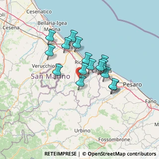 Mappa Provinciale, 47832 San Clemente RN, Italia (10.8925)
