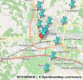 Mappa Via S.Pertini, 51100 Pistoia PT, Italia (1.85083)