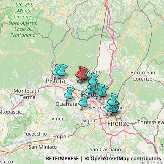 Mappa Via per Calanca, 59013 Montemurlo PO, Italia (10.2075)