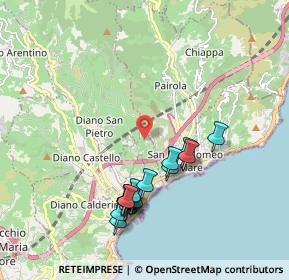 Mappa Via B. Rosso, 18013 Diano Castello IM, Italia (1.9625)