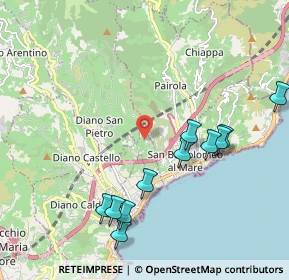 Mappa Via B. Rosso, 18013 Diano Castello IM, Italia (2.22818)