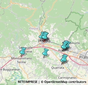 Mappa Viale Frosini Attilio, 51100 Pistoia PT, Italia (5.81583)