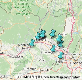 Mappa Viale Frosini Attilio, 51100 Pistoia PT, Italia (7.50667)