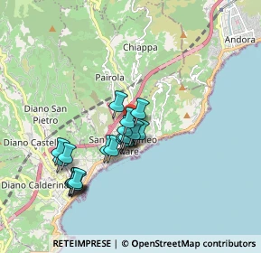 Mappa Piazzale Olimpia, 18016 San Bartolomeo Al Mare IM, Italia (1.5445)