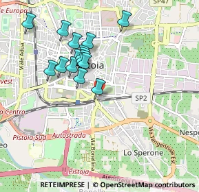 Mappa Via IV Novembre, 51100 Pistoia PT, Italia (0.872)