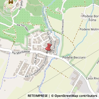 Mappa Via Montalese, 292, 59013 Montemurlo, Prato (Toscana)