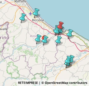 Mappa Via della Costa del Moscolo, 47833 Morciano di Romagna RN, Italia (7.57714)