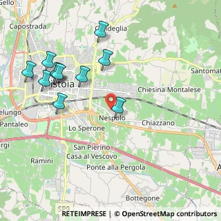 Mappa Via Bartolina, 51100 Pistoia PT, Italia (2.29182)