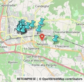 Mappa Via Bartolina, 51100 Pistoia PT, Italia (2.0115)