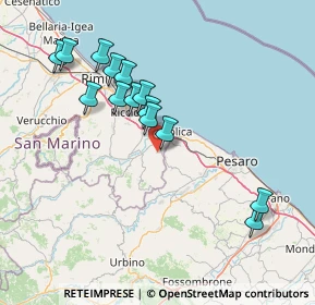 Mappa Via Ca' Bordoni, 47842 San Giovanni In Marignano RN, Italia (14.85357)