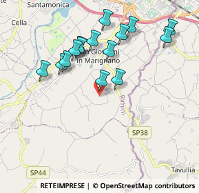 Mappa Via Ca' Bordoni, 47842 San Giovanni In Marignano RN, Italia (1.96267)