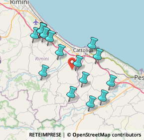 Mappa Via Ca' Bordoni, 47842 San Giovanni In Marignano RN, Italia (7.35933)