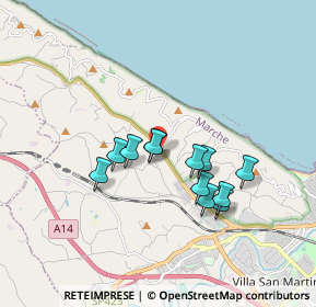 Mappa Strada del Ponte Nuovo, 61121 Pesaro PU, Italia (1.44083)