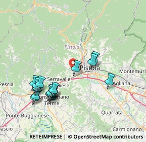 Mappa Via della Buca, 51100 Pistoia PT, Italia (8.03412)