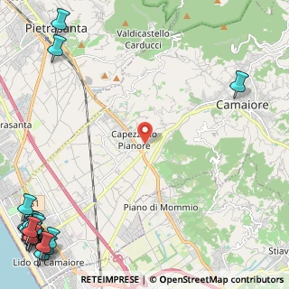 Mappa SS 439 Sarzanese Valdera, 55041 Capezzano Pianore LU (4.555)