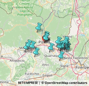 Mappa Via Gorizia, 51100 Pistoia PT, Italia (10.5115)
