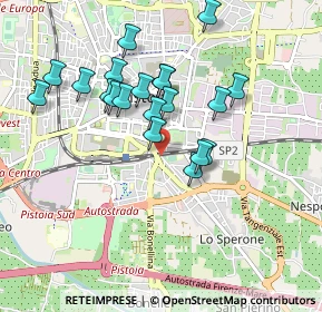 Mappa Via Gorizia, 51100 Pistoia PT, Italia (0.8485)