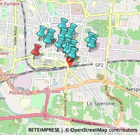 Mappa Via Gorizia, 51100 Pistoia PT, Italia (0.6565)