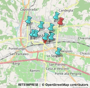 Mappa Via Gorizia, 51100 Pistoia PT, Italia (1.21545)