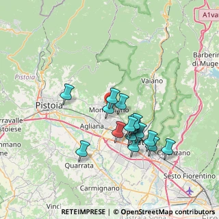 Mappa Via Fratelli Cervi, 59013 Montemurlo PO, Italia (6.36875)