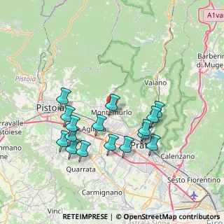 Mappa Via Fratelli Cervi, 59013 Montemurlo PO, Italia (7.43375)