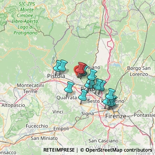 Mappa Via Fratelli Cervi, 59013 Montemurlo PO, Italia (10.46)